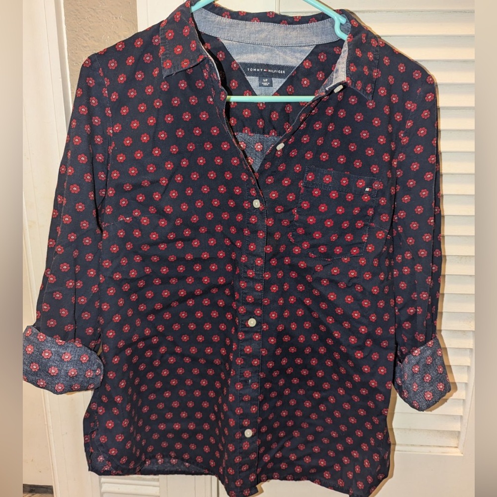 Floral button down